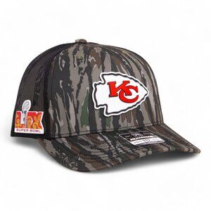 Kansas City Chiefs Super Bowl LIX 3D Snapback Trucker Hat- Realtree OG/ Black